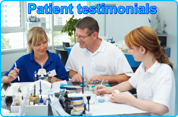 Patient testimonials