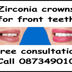 Zirconia crowns front teeth image