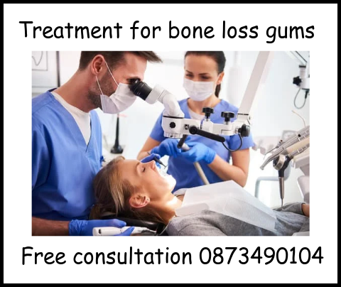 Treatment for bone loss gums image