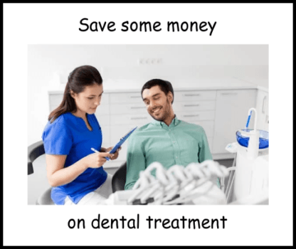 Save some money on dental treatment image