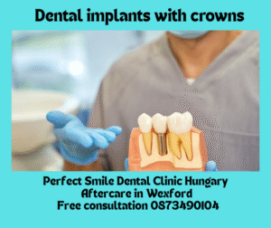 Dental implants with crowns image