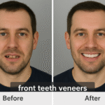 Front teeth veneers image