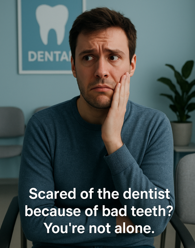 Scared of the dentist because of bad teeth image