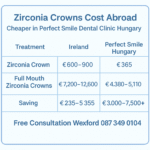Zirconia crowns cost abroad image