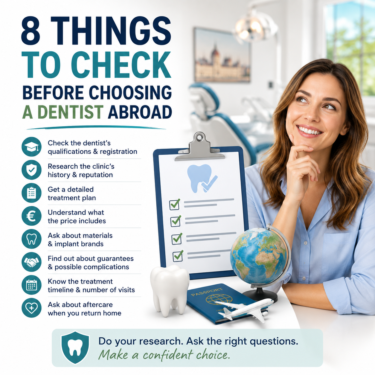 8 things to check before choosing a dentist abroad