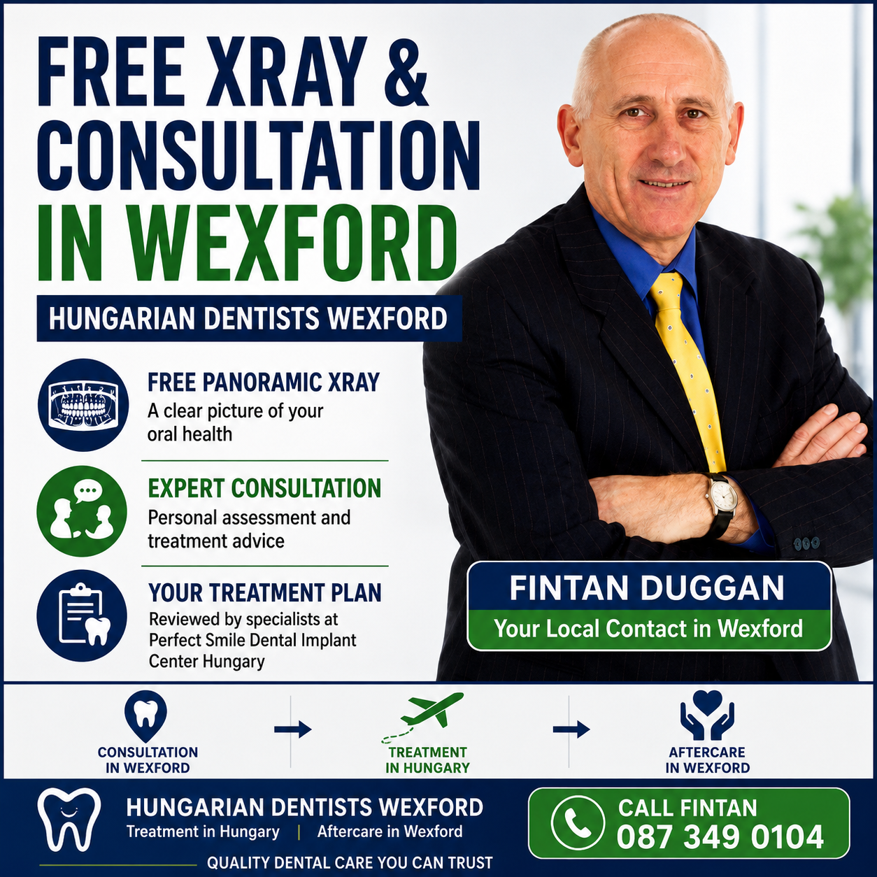 Fintan Duggan Hungarian Dentists Wexford free X-ray and dental consultation