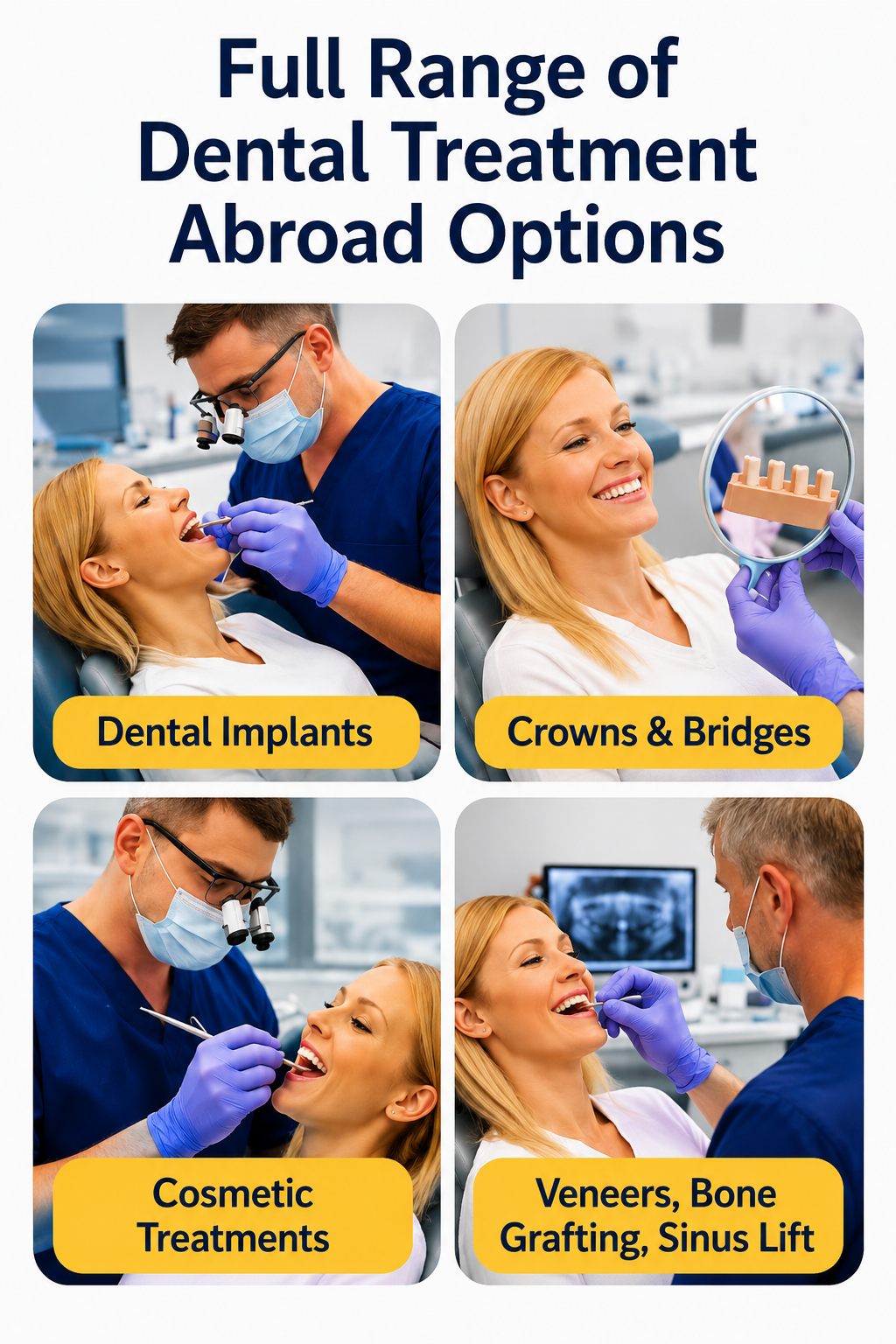 Full range of dental treatment options at Perfect Smile Dental Clinic Hungary