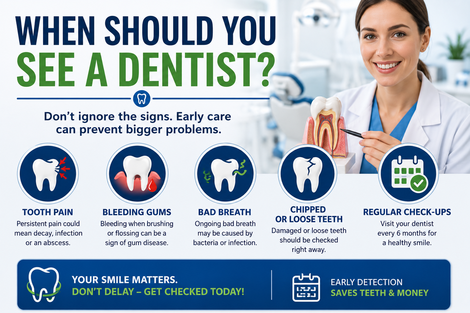 When should you see a dentist?