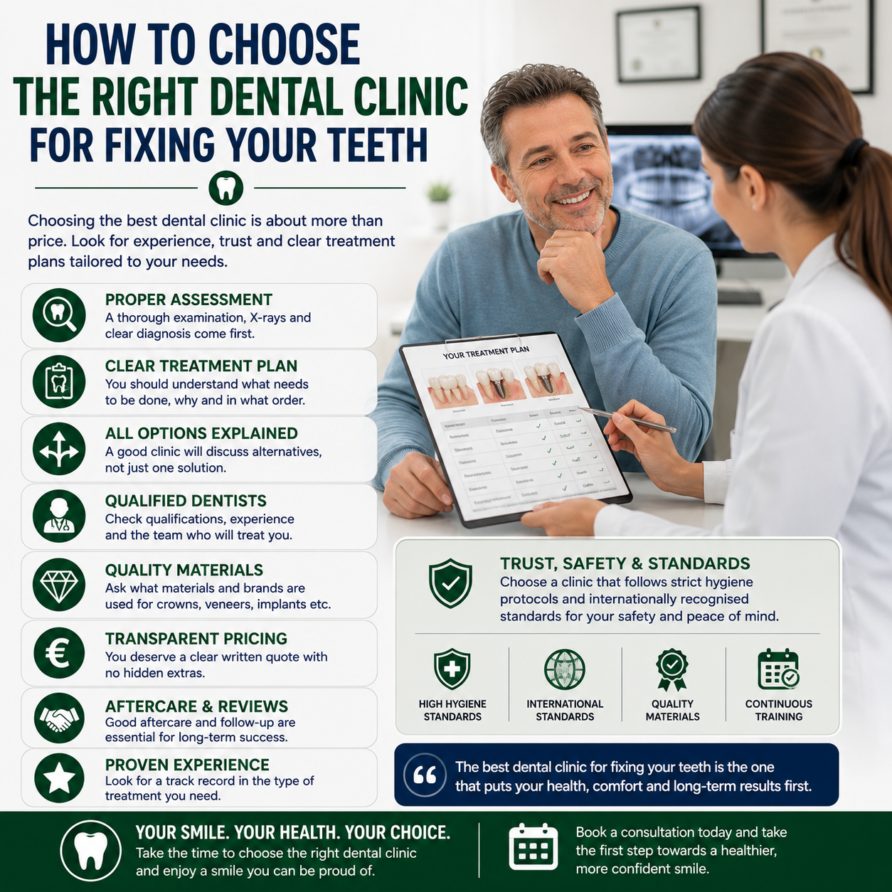 How to choose the right dental clinic for fixing your teeth
