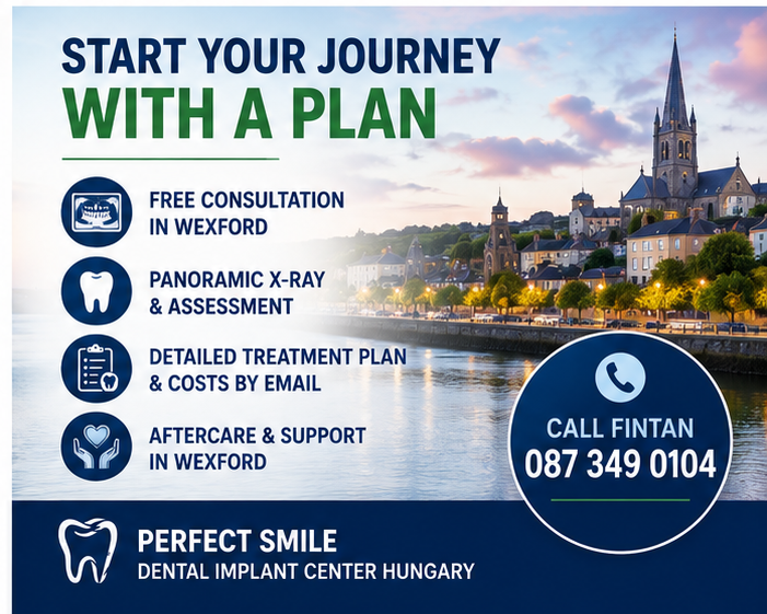 Free dental consultation and panoramic X-ray in Wexford before treatment in Hungary