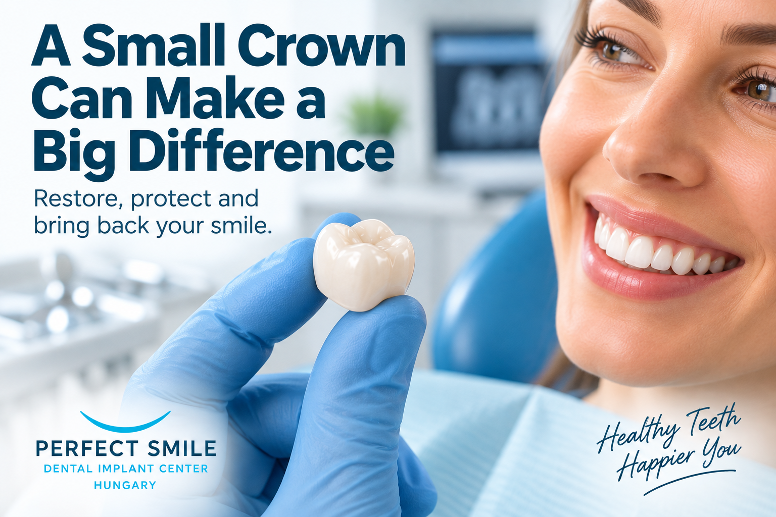 A dental crown can restore and protect your smile